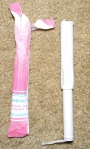 Tampon/Applicator removed from the package, isn't the tail so cute? ^__^