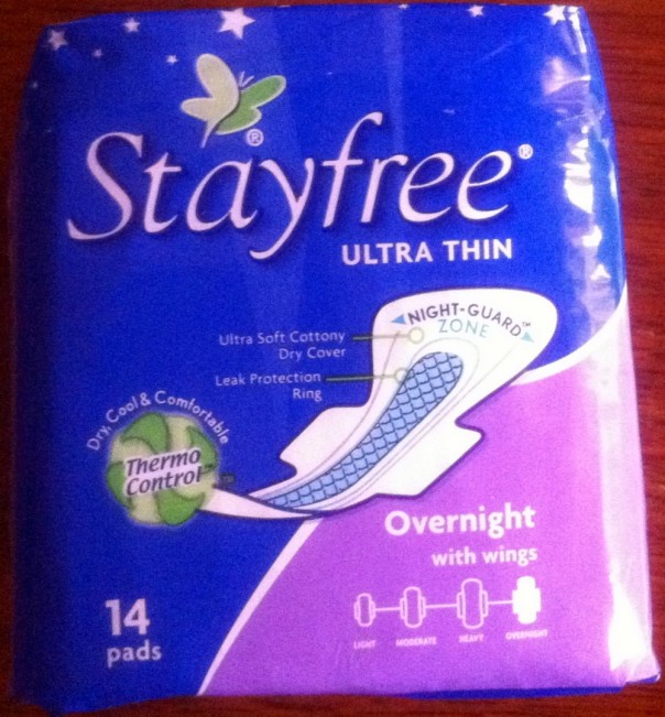 Stayfree Overnight Ultra Thin w/ Thermocontrol (Front)